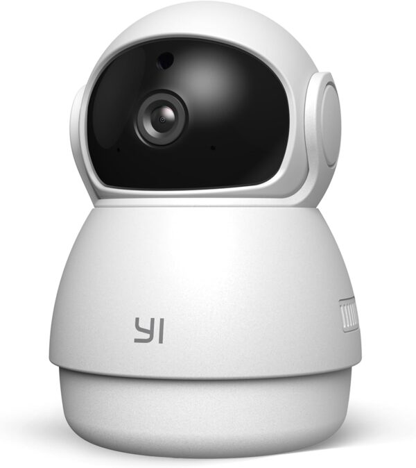 YI Camara de Vigilancia Interior Dome Guard 2K, PTZ 360° Camara WiFi 2.4Ghz, Camara IP con Detección de Movimiento, Visión Nocturna, Notificación en Tiempo Real, SD y Nube, Compatible Alexa & Google