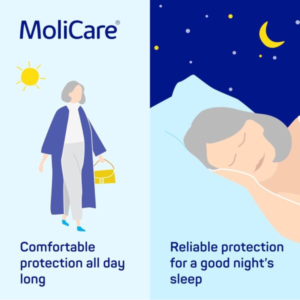 MoliCare Pad Day: compresas de incontinencia anatómicas para proteger contra la incontinencia leve (30 unidades) - Image 3