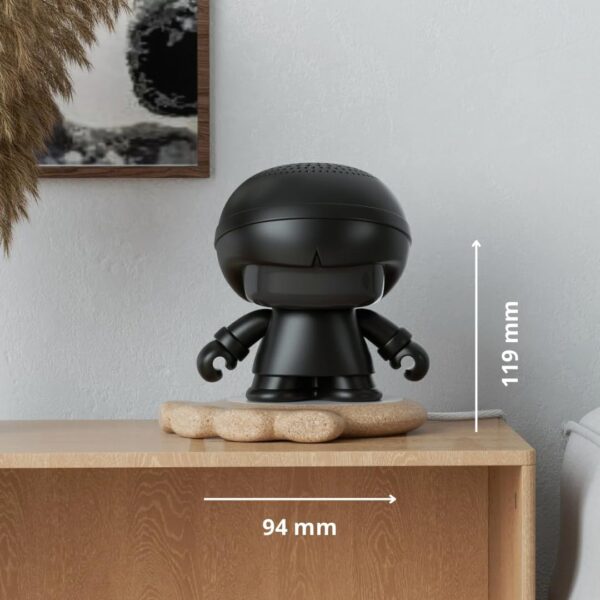 Xoopar Altavoz Bluetooth Portátil de Plástico Reciclado- Xboy-R Negro. Altavoz Portátil con Luz LED - Potente Sonido 360° - Función NFC. - Image 3