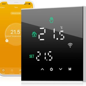 Beok Termostato Tuya WiFi para Calefacción de Calderas, Termostato con Alexa Co...