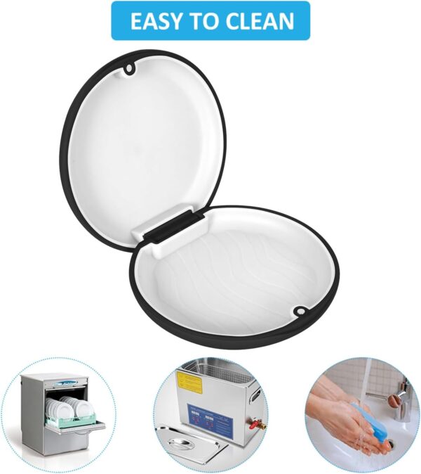 Estuche Para Dentadura, Caja de Retenedor, Caja de Dentaduras Postizas, 2PCS Caja ortodoncia, Contenedor de Retenci贸n por Dentadura, Caja de Dentadura Protector Bucal,Caja Para Aparatos de Ortodoncia - Image 2