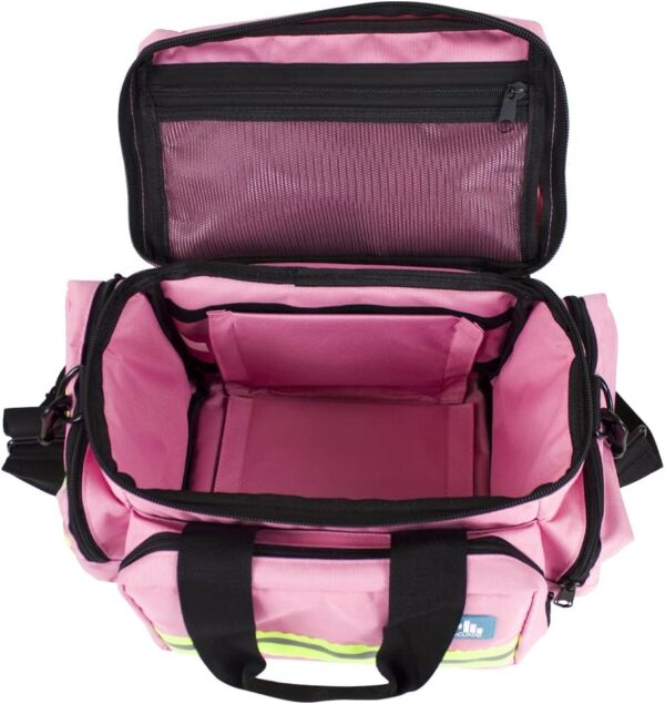 Mobiclinic, Bolsa asistencia sanitaria ligera, Bolsa de Rescate Profesional, Capacidad de más de 21 litros, con Asas reforzadas, Bandas reflectantes, Amplia, Resistente, Rosa - Image 3
