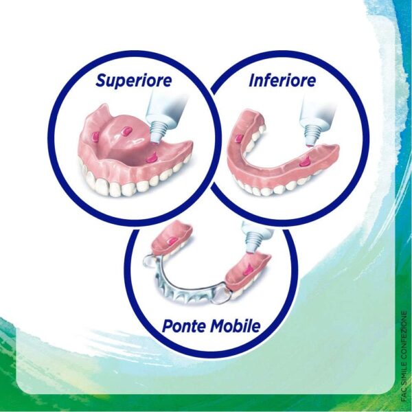 Polident Adhesivo de larga duración, para prótesis dental, hasta 12 horas de duración diaria, sabor menta delicada, 40 g - Image 3