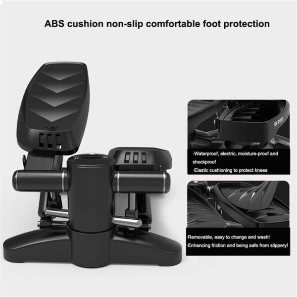 JHKGY Mini Paso A Paso,Escalera De Fitness Interior De Pasos,con Bandas De Resistencia,Máquina para Entrenamiento De Ejercicios con Monitor LCD,para Principiantes Y Profesionales - Image 4