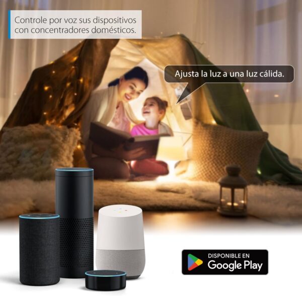 LVWIT Bombillas Inteligentes E14, Compatible con Alexa, Google Home Assistant y Smart Life/Tuya App, Bombilla Wi-Fi R50 4.9W 470 Lm, Lámpara Regulable LED equivalente a 40W - 2 Unidades. - Image 5