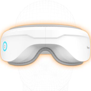 Masajeador Ocular con calor inalámbrico, calentador masajeador máscara para los ojos, relaja y reduce la fatiga ocular mejora el sueño, con música Bluetooth 6 modos de masaje