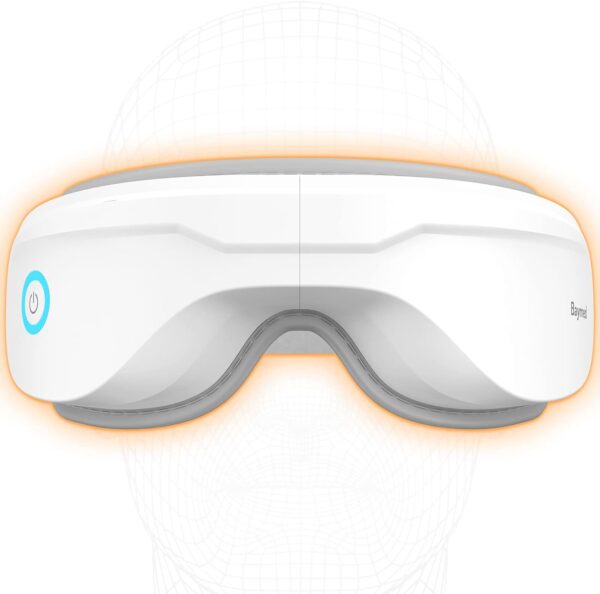 Masajeador Ocular con calor inalámbrico, calentador masajeador máscara para los ojos, relaja y reduce la fatiga ocular mejora el sueño, con música Bluetooth 6 modos de masaje - Image 2