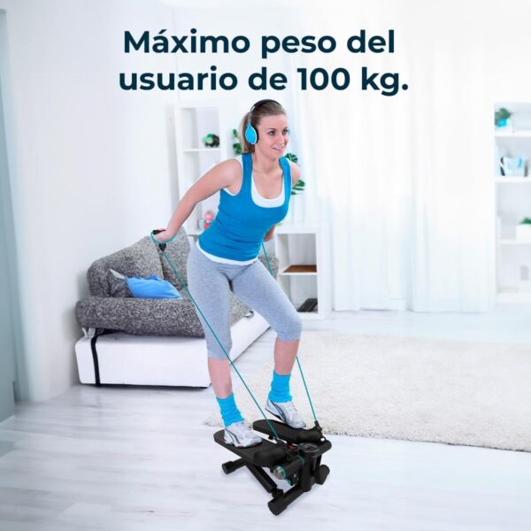 Cecotec Step Fitness Drumfit StepTrain 1000 Band. Stepper Fitness Casa con Pantalla LCD, 4 Niveles de Dificultad, Antideslizante y Resistente, Diseño Compacto, Límite de Peso 100 kg - Image 8