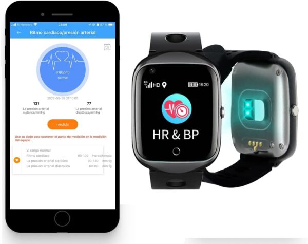 Reloj Localizador GPS Personas Mayores, Niños, Alzheimer, Sin Cuotas, Botón SOS, Detector Caída, Teléfono, App Español, SmartWatch PBL2, Manual Español - Image 7