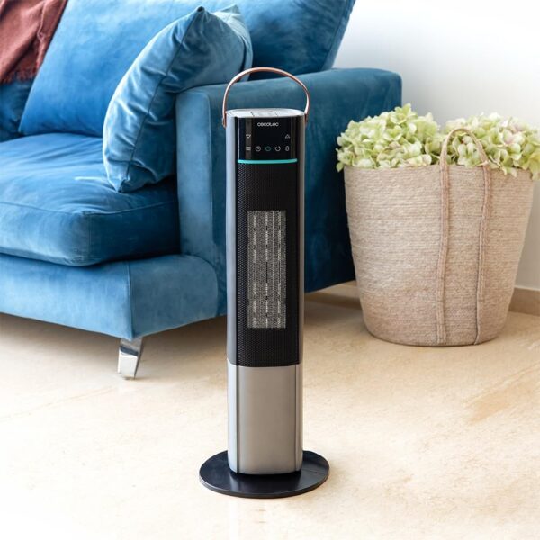 Cecotec Calefactor Eléctrico Cerámico de Pie ReadyWarm 2070 Max Ceramic Rotate Smart, 2000 W, Pantalla Digital, Control Táctil y Control remoto, Oscilación, 3 Modos, Termostato, 20 m² - Image 5