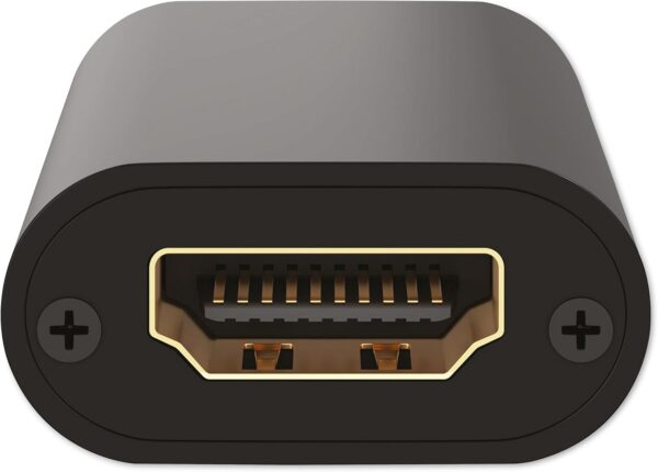 Goobay 58491 Amplificador de señal HDMI/repetidor 4K @30Hz - para Extender una conexión HDMI hasta 40m / Plano Carcasa Robusta de Aluminio/Negro - Image 2