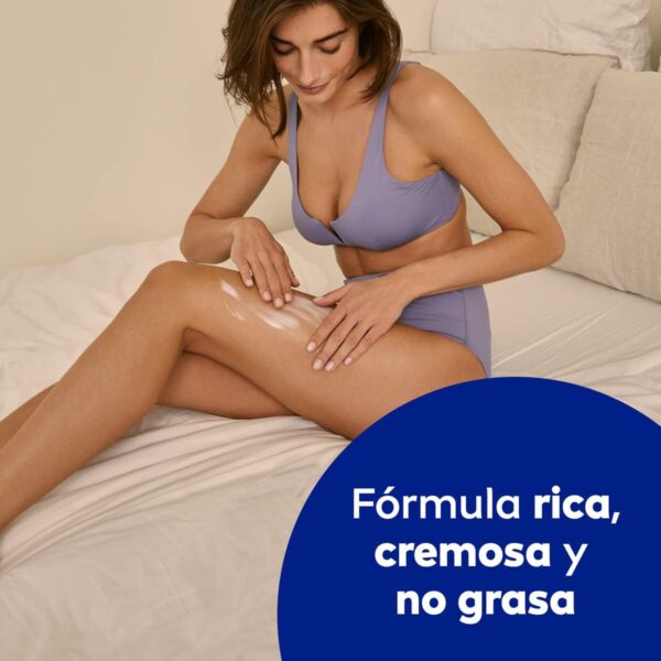 NIVEA Body Milk Nutritivo en pack de 6 (6 x 400 ml), leche corporal para una hidratación profunda durante 48 h, crema hidratante corporal con aceite de almendras - Image 4