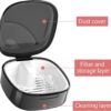 Caja para prótesis dentales con colador, caja de prótesis para prótesis, caja de almacenamiento con recipiente colgante para dentaduras postizas, caja de llaves (negro) - Image 3