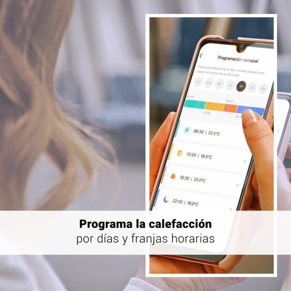 SPC Vesta Thermostat – Termostato calefacción WiFi para Caldera de Gas, manejo Inteligente por App, Compatible con Alexa/Google, detección de Ventanas Abiertas, programable y de Pared – Blanco - Image 3