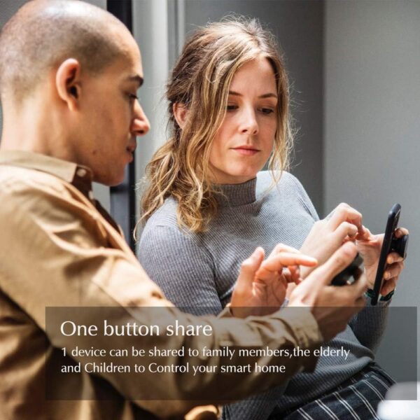 eMylo Smart WiFi Switch Mini Interruptor de luz de relé inalámbrico 220V Control remoto Temporizadores de automatización del hogar Compatible con Alexa Echo Google Home IFTTT Para IOS Android 4 pack - Image 6