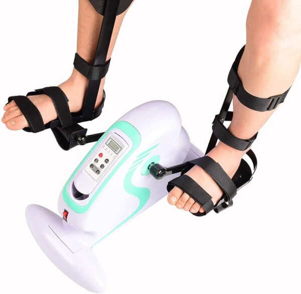 XJZHANG Mini Entrenador Eléctrico De Pedal De Bicicleta De Rehabilitación Paso a Paso, Férula De Confort Soporte para Piernas para Entrenador Motorizado De Pedal De Bicicleta - Image 3