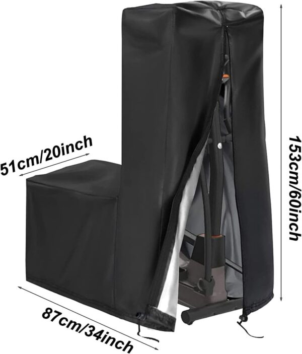 Cubierta para Entrenador elíptico,Cubierta para máquina de Ejercicio elíptica,Cubierta Antipolvo elíptica para Exteriores Resistente al Agua | Cubierta Antipolvo para Exteriores, máquina - Image 5