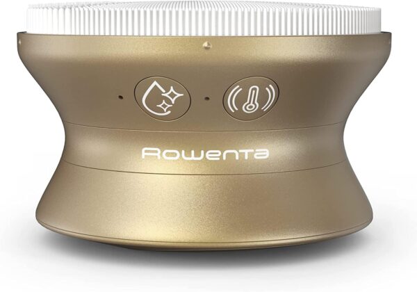 Rowenta Reset & Boost Skin Duo LV8530 - Limpiador y masajeador facial electrico, cepillo limpiador 2 en 1, para cara y cuello, potenciador cremas, cerdas precisas, estimulación térmica, color dorado - Image 8