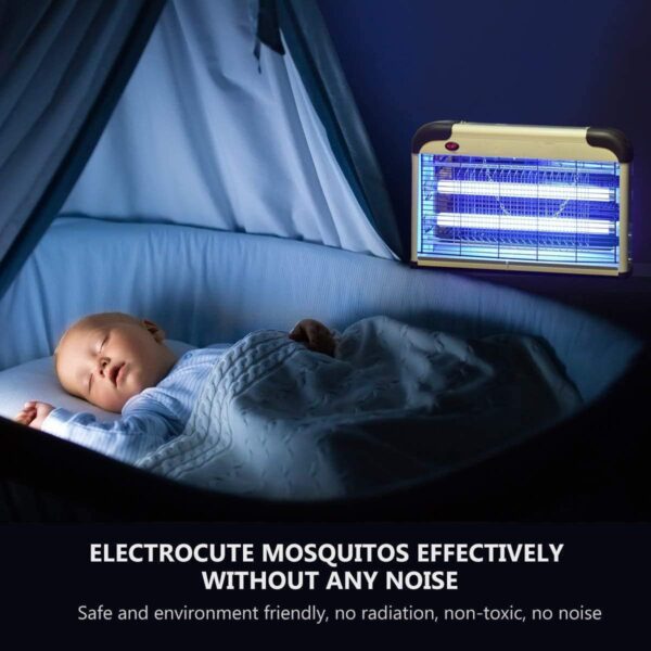 Exterminador de Insectos Voladores - Potente Zapper Eléctrico 2800V, Luz Atractiva 20W, Protección Total para el Hogar - Image 6