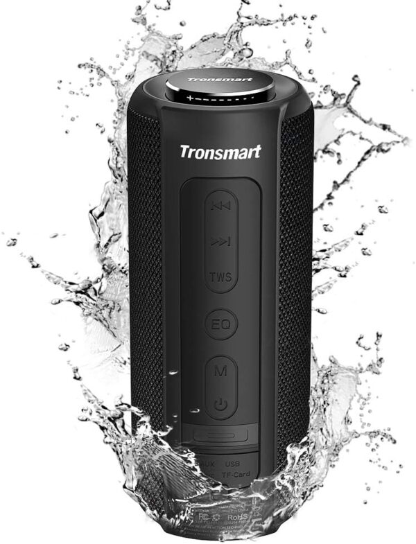 Tronsmart T6 Plus Altavocz Bluetooth 40W, Altavoes Portatiles Waterproof IPX6 con Powerbank, 15 Horas de Reproducción, Sonido Estéreo, Efecto de Triple Bajo, Speaker Bluetooth 5.0 y Manos Libres