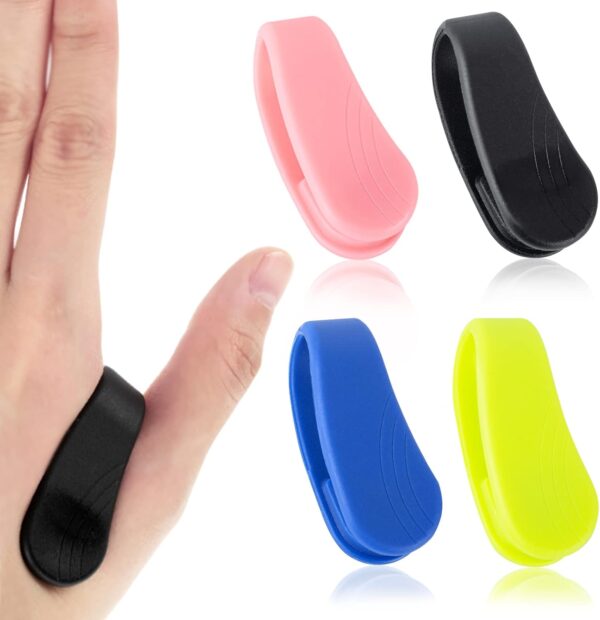 AYNKH Clip de acupresión, 4 piezas de silicona portátil para aliviar el estrés de la migraña, clip de punto de presión, herramienta de relajación de masaje