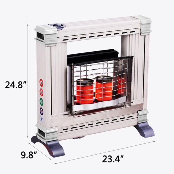 HYQNG Calentador de Gas Natural, calefacción de Cobertura Total de 360°, Calentador portátil con protección contra descargas, Adecuado para Espacios de 30-80 m^2, Regulación de Temperatura - Image 6