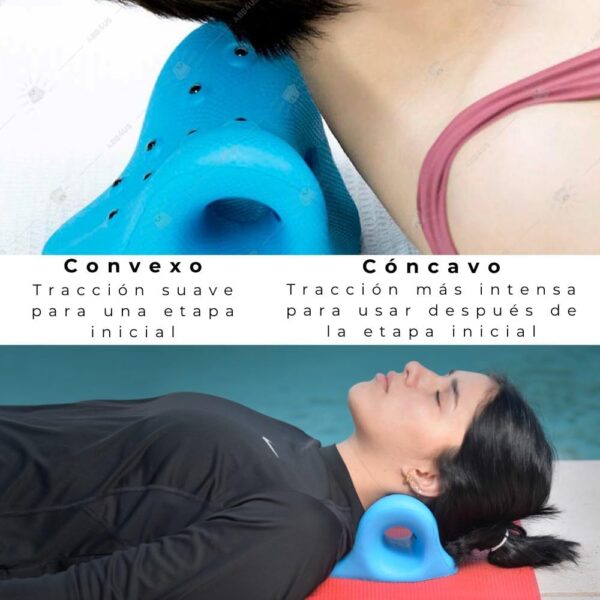 ABB4US | Almohada con 8 Puntos magnéticos para Mayor Alivio del Dolor de Cuello | Dispositivo tracción Cervical Corrector de Postura | relaja, estira y Alivia tensión | Neck Cloud (Celeste) - Image 2