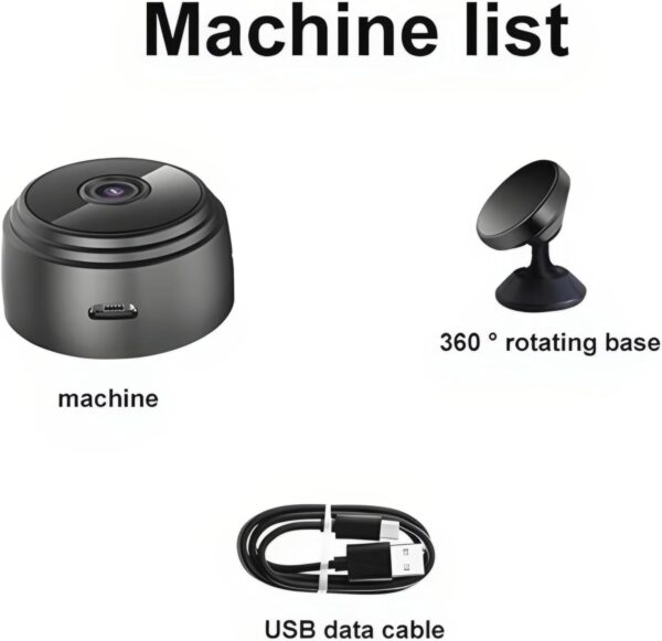 Easywoow cámara IP WiFi 360° a9 cámara de vigilancia con Sensor fhd 1080p,visión Nocturna,Seguridad para hogar notificaciones en Tiempo Real, admite Tarjeta SD,detección de Movimiento - Image 2