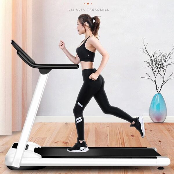 ZXQZ máquinas de Cardio Rueda de Andar, Running Machine con Pantalla LED y Columna de Choque Respiratorio, Equipo de Fitness Multifuncional Plegable para Uso Doméstico - Image 2