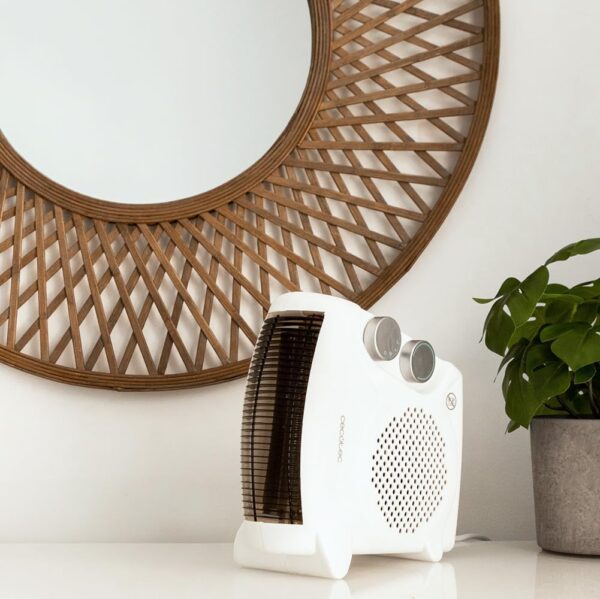 Cecotec Calefactor Eléctrico Bajo Consumo ReadyWarm 2000 Max Dual White. Termoventilador de 2000 W, Oscilación de 65º, 3 Modos, Termostato Regulable, Área de Cobertura 20 m2, Blanco - Image 4