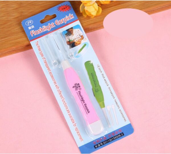 2 pcs LED Spoon Flash Flash Ear Wax Pick Tool Terrisor de orejas, extracción de cejas de oído - Image 7