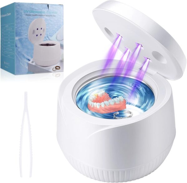 Coikes Limpiador Ultrasónico UV 45 kHz Limpiador Ultrasonidos Dental para Dentaduras Postizas, Alineador, Retenedor Joyería De La Máquina De Limpieza Para Joyas y Todos los Aparatos Dentales - Image 8