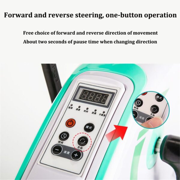 Ejercitador de pedal eléctrico,entrenador de piernas automático con 12 velocidades,bicicleta estática portátil con pedal con soporte doble, pantalla LCD, para entrenamiento en casa, gimnasio, oficina - Image 4