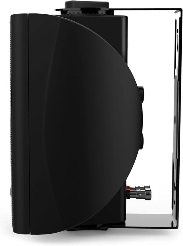 Audibax Elipse 4 Black - Altavoces Pasivos de Estantería HiFi - Pareja de Altavoces Estereo de 2 Vías - Potencia Continua de 20W - Soporte de Pared Incluido - Altavoces con Woofer de 4" - Image 3