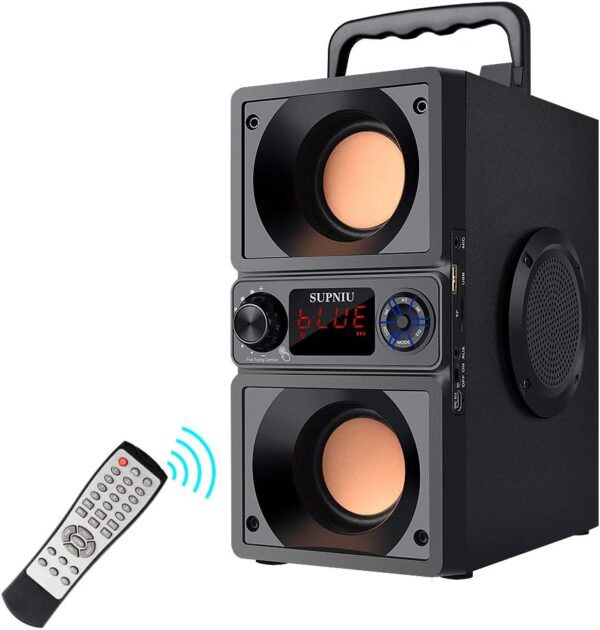 SUPNIU Altavoz Bluetooth,40W Altavoz Portatil Potente, Altavoz Inalámbrico,Altavoces Portátil Potente,Apoya Micro SD AUX para Fiesta Viajes Exterior Exterior para Regalos de Fiesta en casa