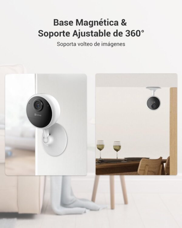 EZVIZ Camara Vigilancia WiFi Interior con Bateria de 40 Dias 1080P Camara IP de Seguridad, Deteccion de Persona Humana, Audio Bidireccional, Soporta Tarjeta hasta 512GB,Compatible con Alexa,CB1 - Image 4