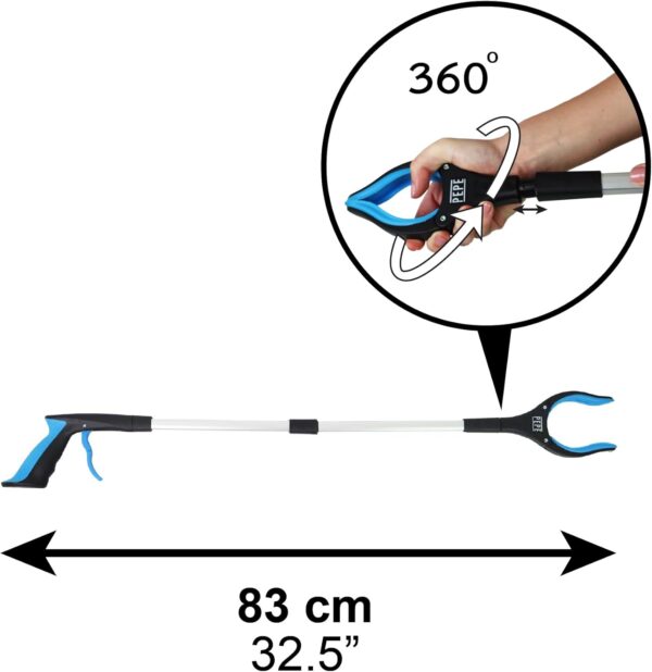 PEPE - Pinza Brazo Recoge Objetos Plegable, Brazo con Pinza Larga para Alcanzar Objetos, Alcanzador de Objetos, Pinzas Ergonomicas Largas para Recoger Objetos, Pinza de Agarre con Imán - Image 3