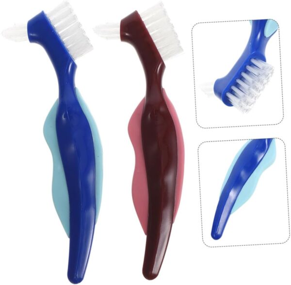 Healeved 10 Uds Cepillo De Para Dentaduras Postizas De Ancianos Limpiador De Dentaduras Postizas Cepillo Suave Para Dentaduras Postizas Cepillo De Para Dentaduras Postizas - Image 3