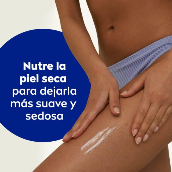 NIVEA Body Milk Nutritivo (1 x 625 ml), leche corporal que hidrata durante 72 h, crema hidratante corporal con aceite de almendras y ácido hialurónico, para piel seca - Image 4