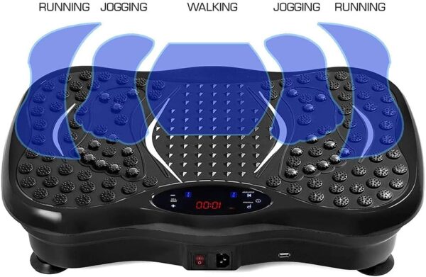 WSHA Plataforma de Placa de vibración de Cuerpo Completo silencioso 330 Lbs Máquina de eliminación de Grasa Bluetooth Música USB, 220V - Image 3