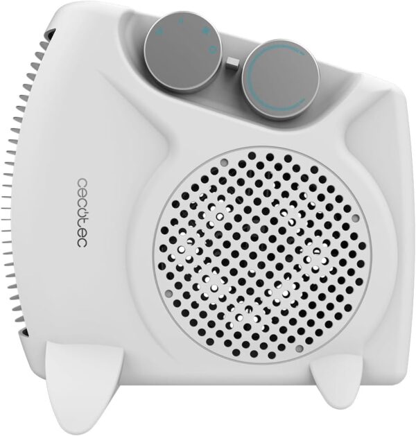 Cecotec Calefactor Eléctrico Bajo Consumo ReadyWarm 2000 Max Dual White. Termoventilador de 2000 W, Oscilación de 65º, 3 Modos, Termostato Regulable, Área de Cobertura 20 m2, Blanco - Image 3