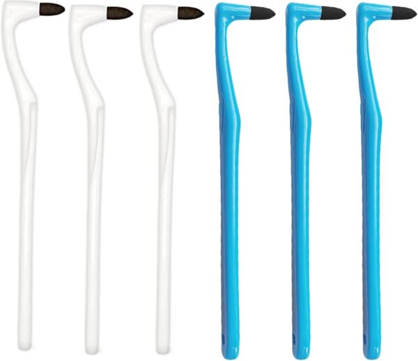 Eliminación de Sarro Dientes,Eliminación de Sarro Quitamanchas,Lápiz de Limpieza Dental,Quitamanchas de Dientes,Teeth Herramienta de limpieza de Sarro Dental para Té, Café,Antideslizante,6 Piezas