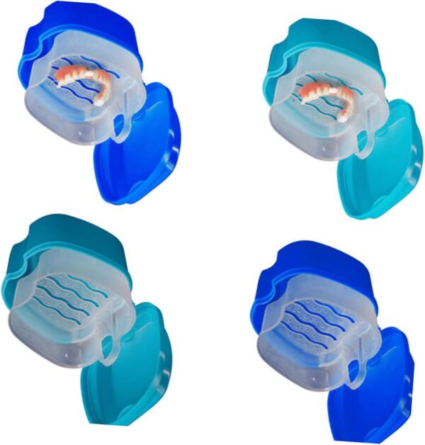 HAPINARY 2 Piezas Retenedor De Prótesis Cepillo Para Dentaduras Postizas Accesorio De Estuche Para Dentaduras Postizas Soporte Para Postiza Taza Para Postiza - Image 3