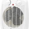 Bestron Calefactor, Termoventilador con 2 niveles de potencia, incl. protección antivuelco y contra sobrecalentamiento, para habitaciones de hasta 20 m², 2000 vatios, color: blanco