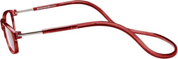 TBOC Gafas de Lectura Presbicia Vista Cansada - [Pack 4 Unidades] Montura [Transparente Burdeos Azul Negra] Graduadas +4.00 Dioptrías Hombre Mujer Regulables Plegables Lente con Imán - Image 3