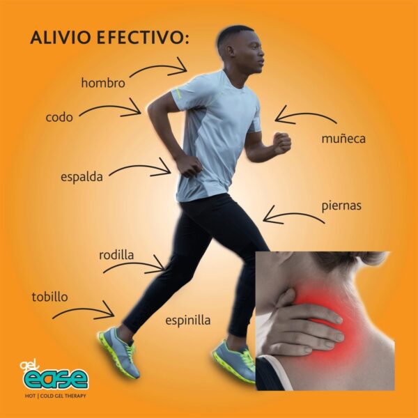 Reliance Medical Bolsas de Gel Ease, Bolsas Térmico Frío y Caliente para Alivio del Dolor Muscular y Articular, Reduce Hinchazón e Inflamación, Aplicación Flexible, 2 bolsas de gel - Image 3