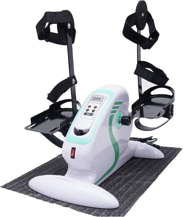 Bicicleta De Entrenamiento Ejercitador De Pedales Portátil para Pies Y Piernas, Bicicleta Eléctrica para Ejercicios De Rehabilitación, Entrenador De Piernas En Casa para Personas Mayores