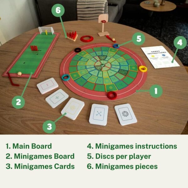 OLYMPLAKKS | Juego de Mesa Multideporte | De 7 a 99 Años | 2 a 5 Jugadores | para Niños y Adultos | Juego de Habilidad | Juego de Estrategia | para Toda la Familia - Image 5
