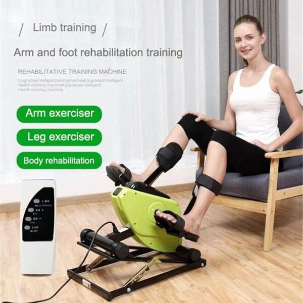 LUNEZY Ejercitador de Pedal eléctrico médico, para Ejercicios de recuperación de piernas, Brazos y Rodillas, Bicicleta de Ejercicio y ejercitador de Pedales para discapacitados y Ancianos - Image 4
