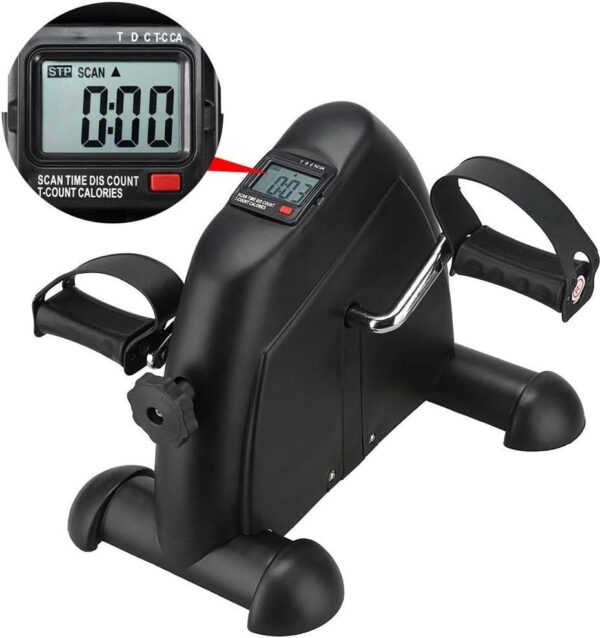 MFLASMF Pedal ejercitador médico Vendedor Ambulante para Ejercicios de recuperación de piernas, Brazos y Rodillas con Monitor LCD, Vendedor Ambulante de piernas para Ejercicios estacionari